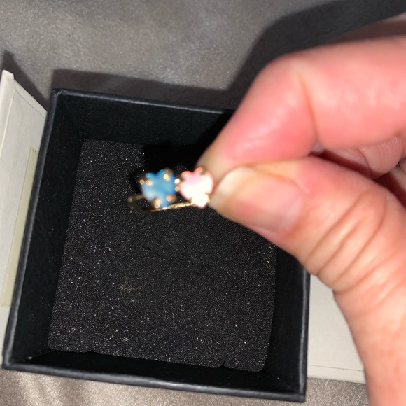 Cadenza 2 Hearts Ring - Picture 1 of 5